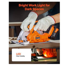 Cordless Circular Saw 7-1/4 inch Blade 5000 RPM Speed Brushless Motor Electric Circular Saw Kit with Battery and Charger