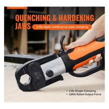 18V Electric Pipe Crimping Tool for 1/2" to 2" Stainless Steel Copper Press Tool Kit with 6 Pro Press Jaws Fast Charger & Carrying Case