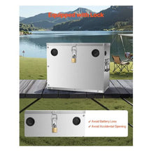 Group 24/31 Trolling Motor Battery Box Marine Batteries Case with Lock Boats & Trolling Motors