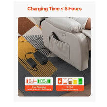 Battery Pack for Reclining Furniture with Adapter 5000 mAh Rechargeable Recliner Battery Pack with Universal 2-Pin Connector