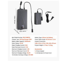 Battery Pack for Reclining Furniture with Adapter 5000 mAh Rechargeable Recliner Battery Pack with Universal 2-Pin Connector