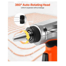 20V Max Electric Tubing Expansion Tool 22000RPM Pipe Expander with 3 Expanding Head Fast Charger & Carrying Case