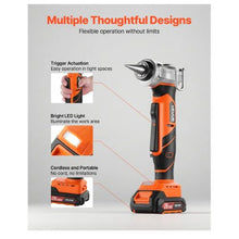 20V Max Electric Tubing Expansion Tool 22000RPM Pipe Expander with 3 Expanding Head Fast Charger & Carrying Case