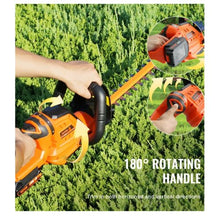 20V Cordless Hedge Trimmer 18 inch Double-edged Steel Blade Fast Charger