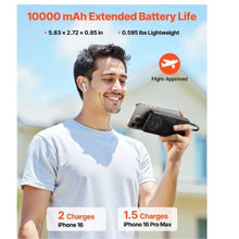 Portable Charger with Built-in Cables 10000 mAh Travel Battery Pack 6 Outputs 3 Inputs Fast Charging Power Bank