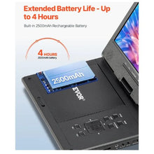 Portable DVD Player 4 Hours Built-in Rechargeable Battery AC Power Adapter Remote Control