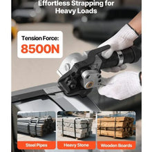 8500N 32mm Heavy-Duty Pneumatic Steel Strapping Machine Metal Strapping Tool Tensioner and Cutter Sealer