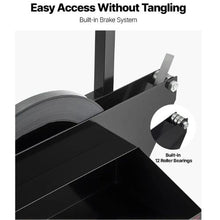 Banding Strapping Cart Fit for Steel Strapping Coils with Heavy Duty Strapping Dispenser with Rubber Wheels