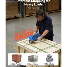 13-19 mm Electric Strapping Machine 2 x 4000mAh Batteries Automatic Strapping Tool with Digital Display Handheld Banding Tools for Packaging Box Pallet