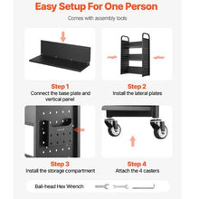 Rolling Library Book Cart 30.3 x 15 x 48.0-Inch Library Cart V-Shaped Shelves with 3-Inch Lockable Wheels