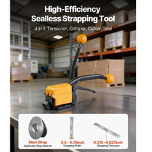 Banding Strapping Kit Heavy Duty A3 Steel Banding Sealer Tool Manual Metal Pallet Packaging Strapping Kit for Warehouse