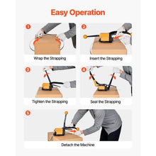 Banding Strapping Kit Heavy Duty A3 Steel Banding Sealer Tool Manual Metal Pallet Packaging Strapping Kit for Warehouse