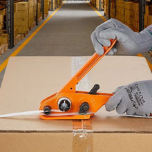 Banding Strapping Kit with Strapping Tensioner Tool 328 ft Length Woven Strapping Cord Band Pallet Packaging Strapping Banding Kit