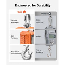 Digital Crane Scale 4400 lbs/2000 kg Max Capacity Heavy Duty Industrial Hanging Scale with Cast Aluminum Case & LCD Display