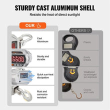 Digital Crane Scale Industrial Heavy Duty Hanging Scale with Remote Control Cast Aluminum Case & LED Screen