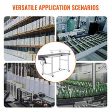 Belt Conveyor 59 x 15.7 inch Conveyor Table Heavy Duty Stainless Steel Motorized Belt Conveyor  for Inkjet Coding Applications Powered PVC Belt