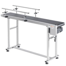 Belt Conveyor 59 x 15.7 inch Conveyor Table Heavy Duty Stainless Steel Motorized Belt Conveyor  for Inkjet Coding Applications Powered PVC Belt