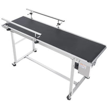 Belt Conveyor 59 x 15.7 inch Conveyor Table Heavy Duty Stainless Steel Motorized Belt Conveyor  for Inkjet Coding Applications Powered PVC Belt