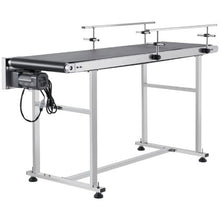 Belt Conveyor 59 x 15.7 inch Conveyor Table Heavy Duty Stainless Steel Motorized Belt Conveyor  for Inkjet Coding Applications Powered PVC Belt