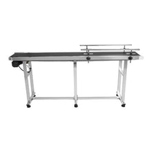 Belt Conveyor 71 x 7.8 inch Conveyor Table Heavy Duty Stainless Steel Motorized Belt Conveyor for Inkjet Coding Applications Powered PVC Belt