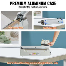 12 Inch Manual Heat Sealing Machine with Adjustable Heating Mode Aluminum Shrink Wrap Bag Sealers for Plastic Mylar PE PP Bags