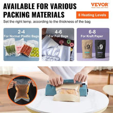 8 Inch  Manual Heat Seal Machine with Adjustable Heating Mode Iron Shrink Wrap Bag Sealers for Plastic Mylar PE PP Bags