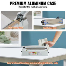 8 Inch Manual Heat Sealing Machine with Adjustable Heating Mode Aluminum Shrink Wrap Bag Sealers for Plastic Mylar PE PP Bags