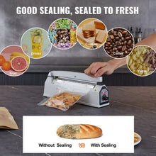 8 Inch Manual Heat Sealing Machine with Adjustable Heating Mode Aluminum Shrink Wrap Bag Sealers for Plastic Mylar PE PP Bags