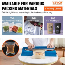 16 Inch Manual Heat Seal Machine with Adjustable Heating Mode ABS Shrink Wrap Bag Sealers for Plastic Mylar PE PP Bags