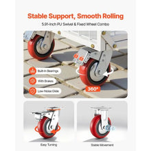 Platform Truck Cart with Cage Foldable Flatbed Cart with Swivel Wheels Heavy Duty Hand Truck Multi-Functional Push Dolly