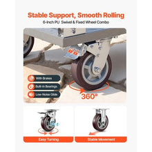Platform Truck 2650 lbs Capacity Heavy Duty Flatbed Cart Dolly with Detachable Guardrail and Swivel Wheels Foldable Hand Push Truck Cart