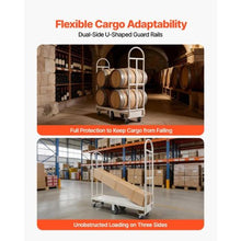 Platform Truck Dolly Heavy Duty Steel Utility Cart Industrial Hand Push Truck with Six Wheels and Dual Detachable Handles