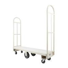 Platform Truck Dolly Heavy Duty Steel Utility Cart Industrial Hand Push Truck with Six Wheels and Dual Detachable Handles