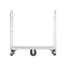 Platform Truck Dolly Heavy Duty Steel Utility Cart Industrial Hand Push Truck with Six Wheels and Dual Detachable Handles
