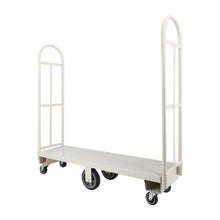 Platform Truck Dolly Heavy Duty Steel Utility Cart Industrial Hand Push Truck with Six Wheels and Dual Detachable Handles