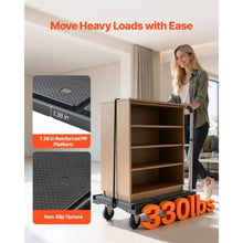 Foldable Push Cart Dolly Folding Platform Truck with Swivel Wheels Moving Platform Hand Truck Flatbed Cart