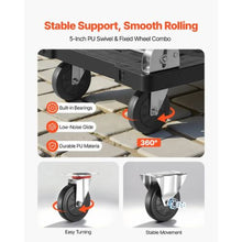 Push Cart Dolly Folding Platform Truck with Swivel Wheels Moving Platform Hand Truck Flatbed Cart for Easy Storage