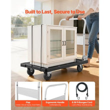 Push Cart Dolly Folding Platform Truck with Swivel Wheels Moving Platform Hand Truck Flatbed Cart for Easy Storage