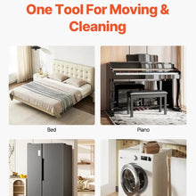 Heavy Duty Furniture Movers with 5 360° Rotation Wheels Carbon Steel Panel Furniture Lift Slider Tool Set