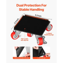 Furniture Dolly Heavy Duty Furniture Movers with 5 360° Rotation Wheels Carbon Steel Panel Furniture Lift Slider Tool Set
