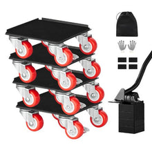 Furniture Dolly Heavy Duty Furniture Movers with 5 360° Rotation Wheels Carbon Steel Panel Furniture Lift Slider Tool Set