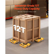 Machinery Skate Dolly Heavy Duty Carbon Steel Machinery Moving Skate & 4 Carbon Steel Wheels and 360° Rotation Non-slip Cap