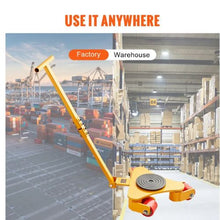 Machinery Skate Dolly Industrial Machinery Mover with HandleCarbon Steel Machinery Moving Skate  with 3 360° Swivel PU Wheels