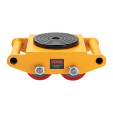 Industrial Machinery Mover Heavy Duty Carbon Steel Machinery Moving Skate with 4 PU Wheels and 360° Rotation Non-Slip Cap for Warehouse