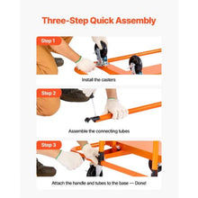 Drywall Cart Dolly Steel Panel Dolly with 4 Swivel Casters  Durable & Long-lasting  Panel Truck Cart with Tie-Down Strap