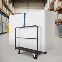 Drywall Cart Dolly -in-1 Steel Panel Truck Cart with 5 inch Swivel Casters 36 x 24 inch Platform Truck with 4 Side Handrails for Factory
