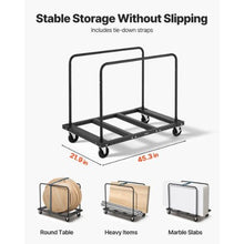 Drywall Cart Dolly Steel Panel Truck Cart with 5 inch Swivel Casters Lumber Drywall Dolly with Tie-Down Strap
