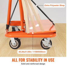 Drywall Cart 3000 LBS Panel Dolly Cart with 45.28" x 21.8" Deck and 5" Swivel Wheels Heavy-Duty Drywall Sheet Cart Handling Wall Panel