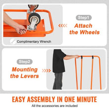 Drywall Cart 3000 LBS Panel Dolly Cart with 45.28" x 21.8" Deck and 5" Swivel Wheels Heavy-Duty Drywall Sheet Cart Handling Wall Panel