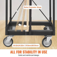 Drywall Cart 1500 LBS Panel Dolly Cart with 36.02" x 24.02" Deck and 5" Swivel Wheels Heavy-Duty Drywall Sheet Cart, Handling Wall Panel